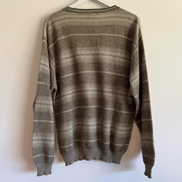 Ermenegildo Zegna striped crewneck cotton blend sweater size S/48 - Picture 5 of 5